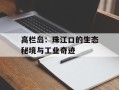 高栏岛：珠江口的生态秘境与工业奇迹