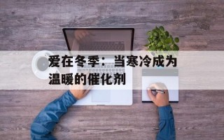 爱在冬季：当寒冷成为温暖的催化剂