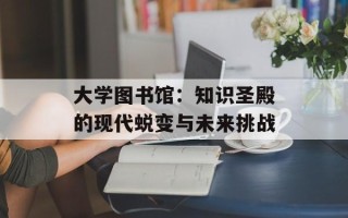 大学图书馆：知识圣殿的现代蜕变与未来挑战