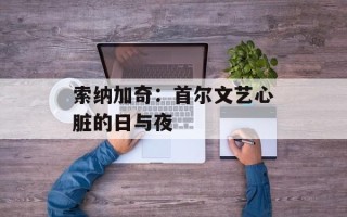 索纳加奇：首尔文艺心脏的日与夜