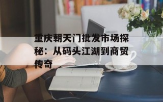 重庆朝天门批发市场探秘：从码头江湖到商贸传奇