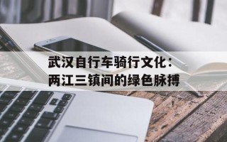 武汉自行车骑行文化：两江三镇间的绿色脉搏