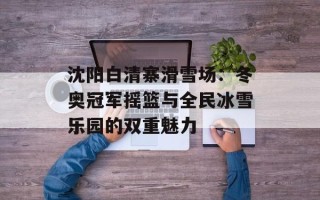 沈阳白清寨滑雪场：冬奥冠军摇篮与全民冰雪乐园的双重魅力