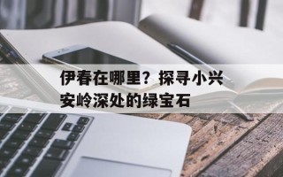伊春在哪里？探寻小兴安岭深处的绿宝石