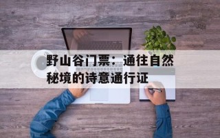 野山谷门票：通往自然秘境的诗意通行证