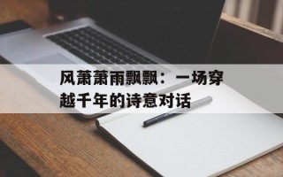 风萧萧雨飘飘：一场穿越千年的诗意对话