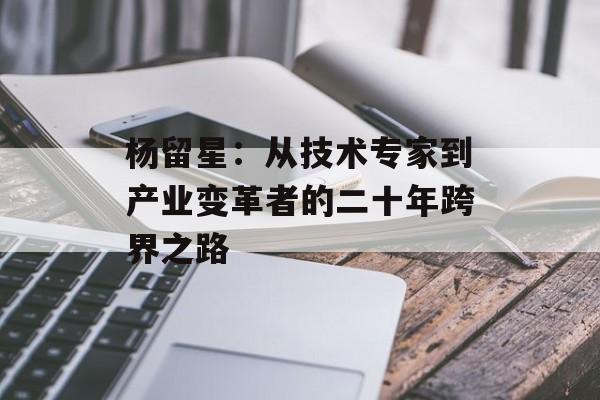 杨留星：从技术专家到产业变革者的二十年跨界之路-第1张图片-
